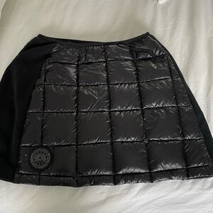Canada goose skirt black down size small with black label